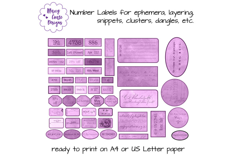 purple-printable-number-labels-with-vintage-backgrounds