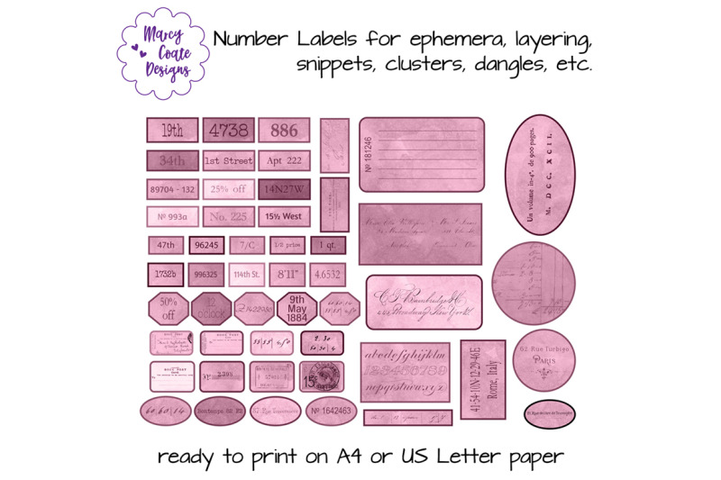 pink-printable-number-labels-with-vintage-backgrounds
