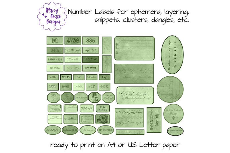 green-printable-number-labels-with-vintage-backgrounds