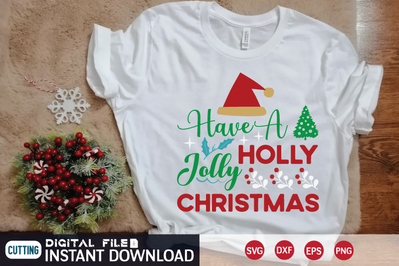 have-a-holly-jolly-christmas-svg-design