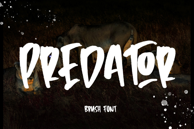 predator-brush-font