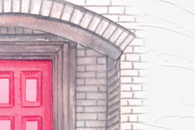 front-doors-watercolor-clipart