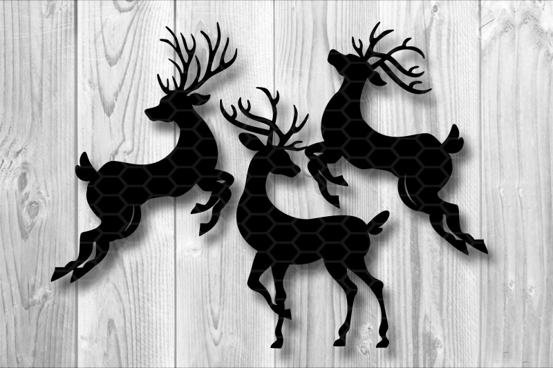 christmas-svg-silhouette-reindeer-with-beautiful-antlers-clipart
