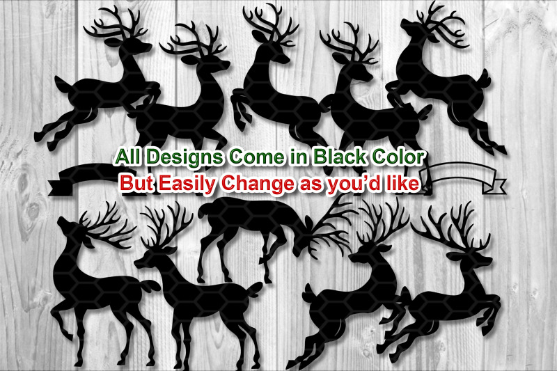 christmas-svg-silhouette-reindeer-with-beautiful-antlers-clipart
