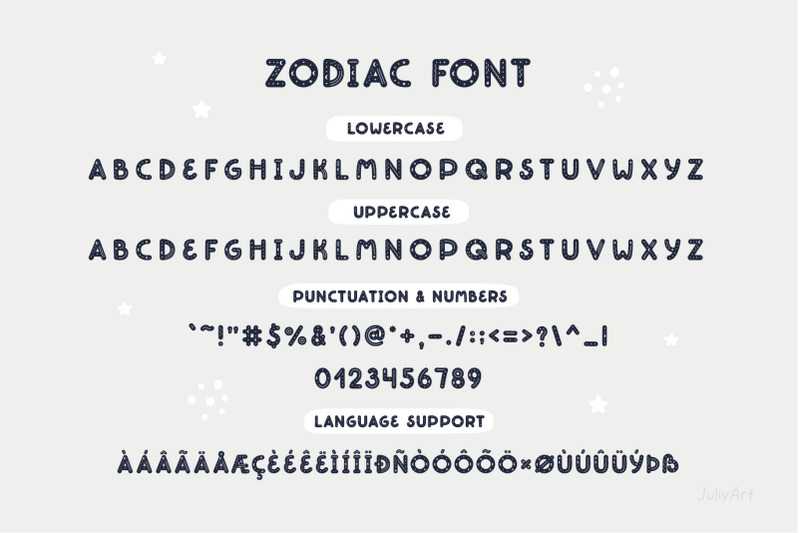 zodiac-stars-font-duo