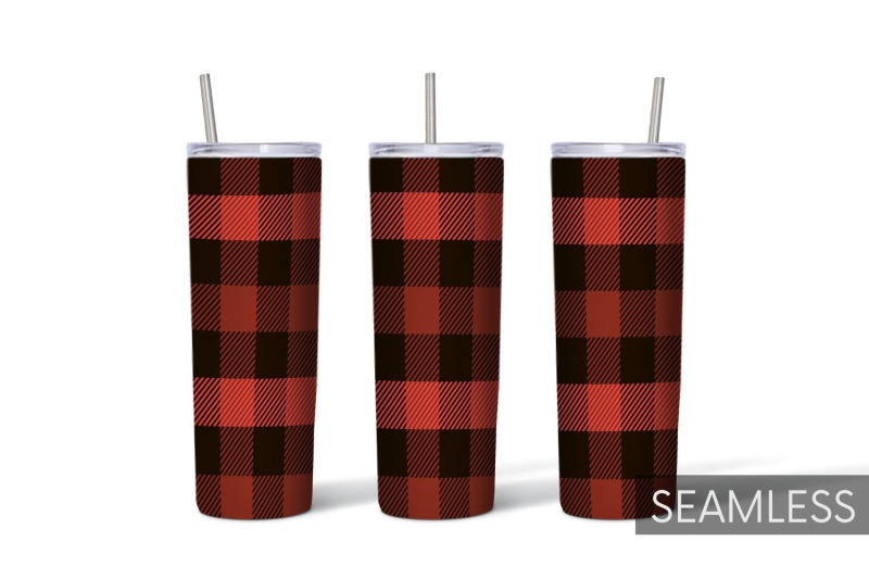 buffalo-plaid-tumbler-sublimation