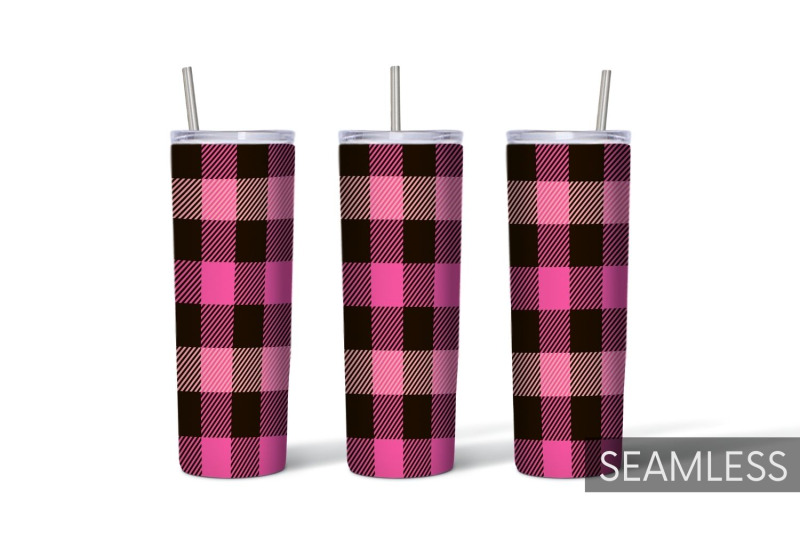 buffalo-plaid-tumbler-sublimation