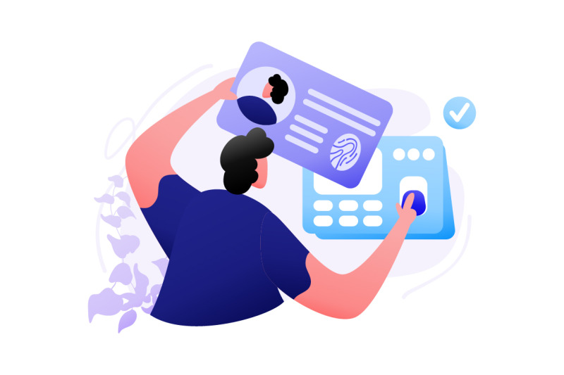 identity-biometric-verification-flat-illustration