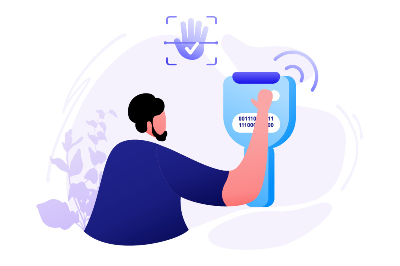 identity-biometric-verification-flat-illustration