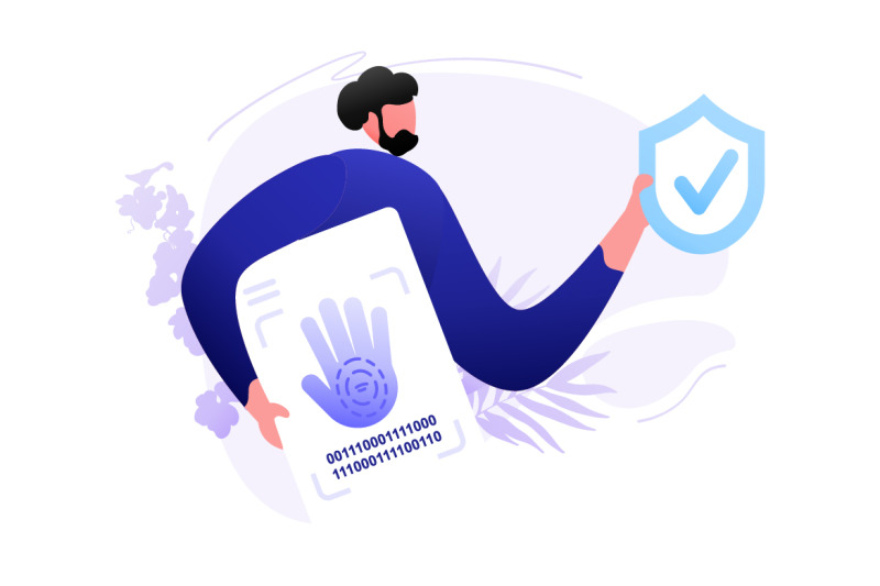 identity-biometric-verification-flat-illustration