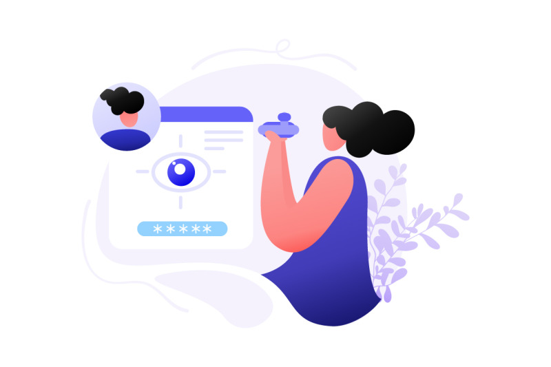 identity-biometric-verification-flat-illustration