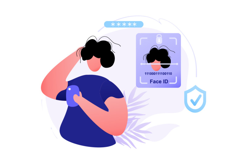 identity-biometric-verification-flat-illustration