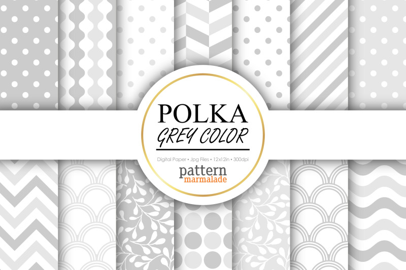 polka-grey-color-pattern-digital-paper-s0208