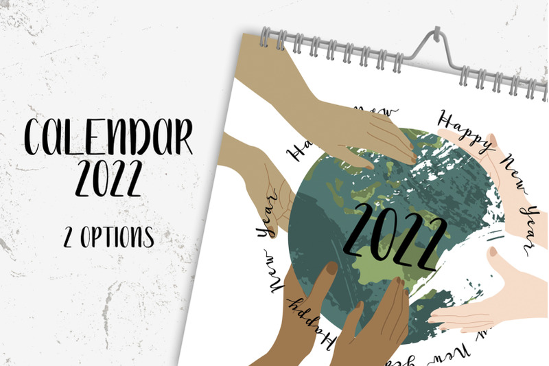 calendar-2022-template-earth-abstract-landscape-12-sheets