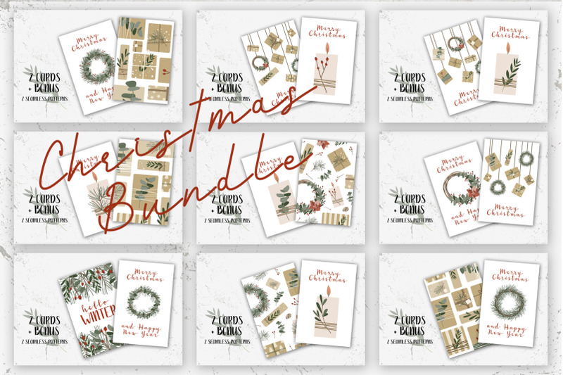 18-christmas-cards-and-bonus-merry-xmas-and-happy-new-year