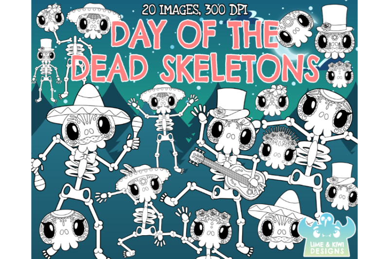 day-of-the-dead-da-de-muertos-digital-stamps-bundle-1