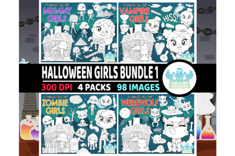 halloween-girls-digital-stamps-bundle-1