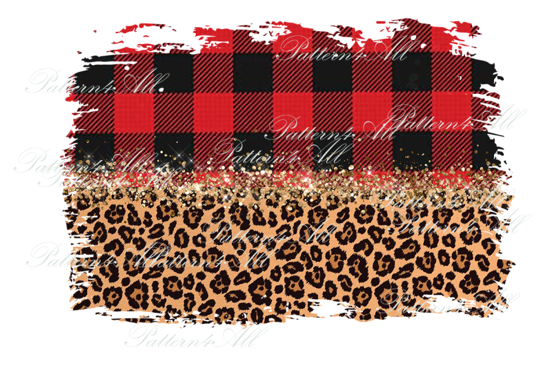 half-red-buffalo-plaid-and-leopard-grunge-backsplash-frame-png-file
