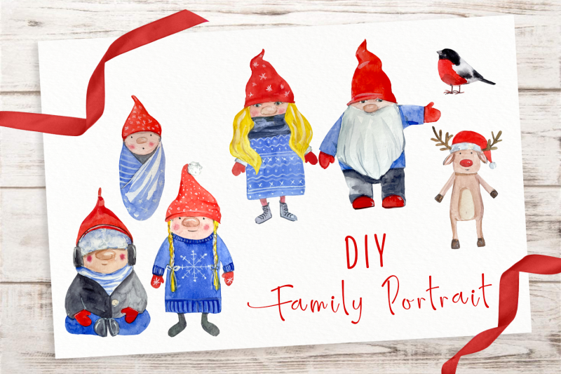 diy-gnome-family-portrait-clip-arts