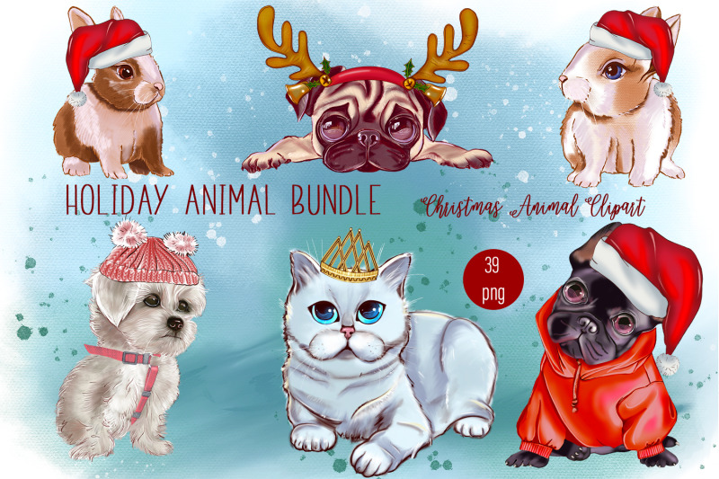 christmas-animals-clipart-christmas-clipart-sublimation-png