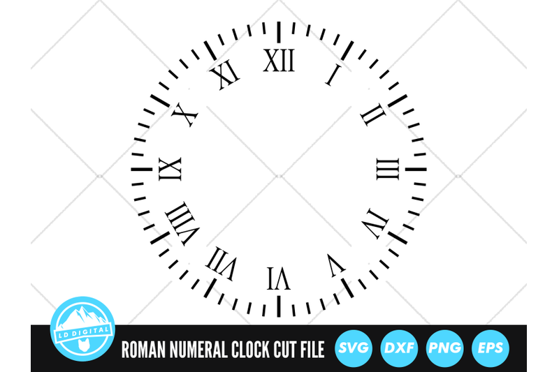 roman-numeral-clock-svg-clock-cut-file