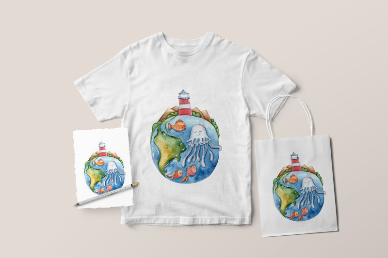 watercolor-nautical-sea-animal-clipart