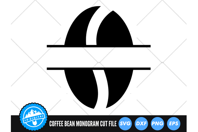 coffee-bean-monogram-svg-coffee-bean-split-name-frame-cut-file