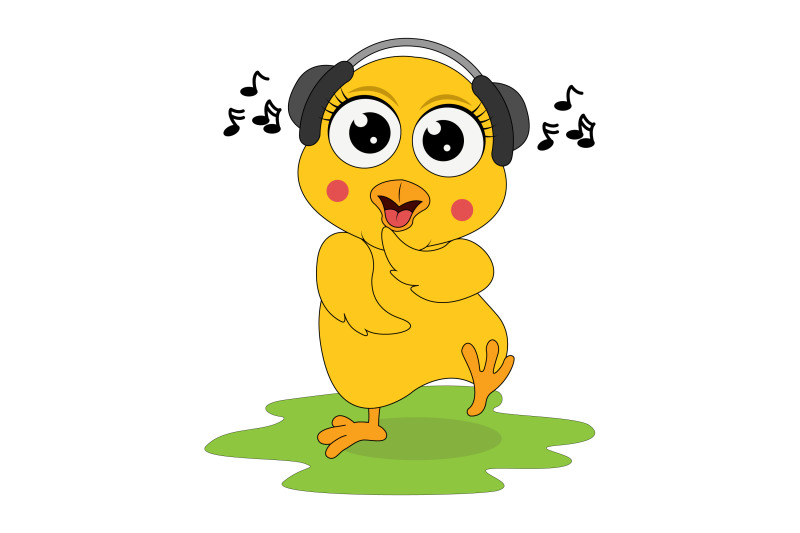 cute-chick-animal-cartoon-dancing