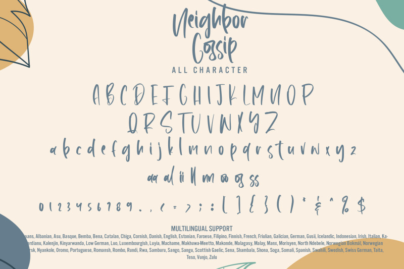 neighbor-gossip-handwritten-font