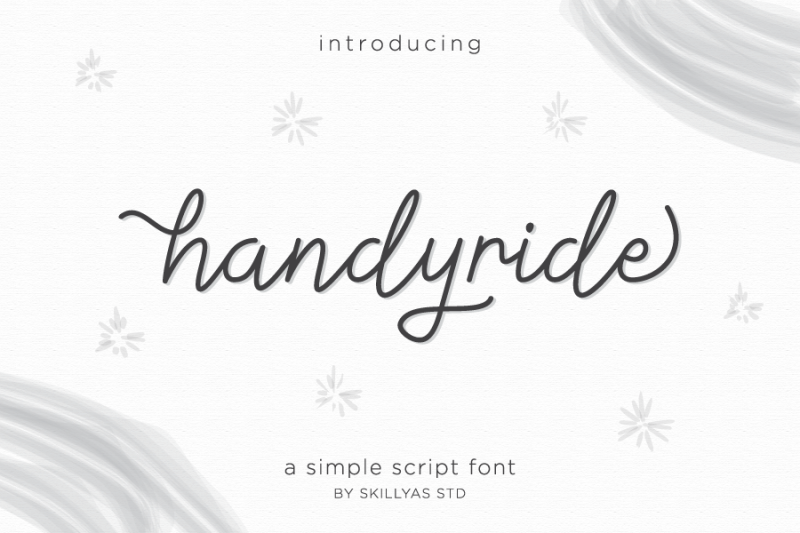 handyride-a-simple-script-font