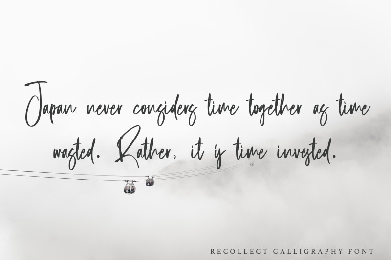 recollect-calligraphy-font