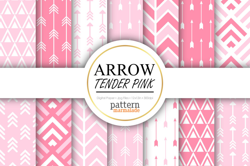 arrow-tender-pink-digital-paper-s0705