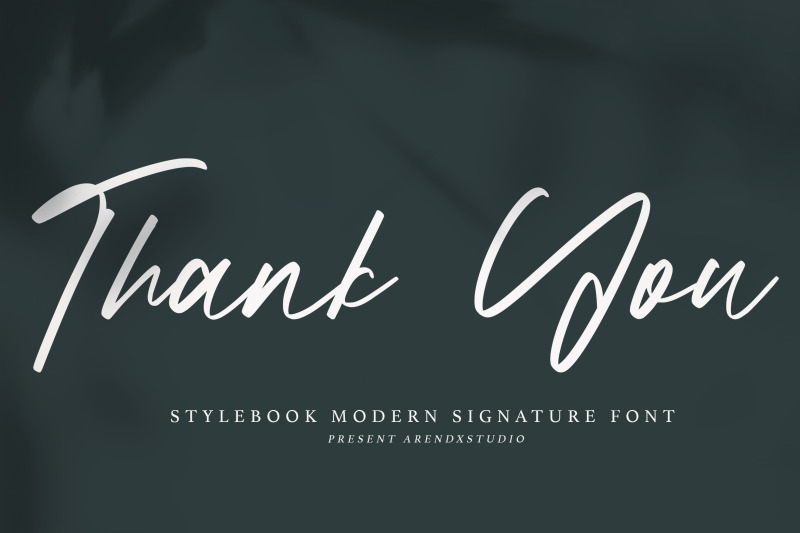 stylebook-modern-signature-font