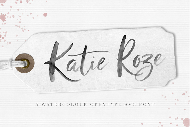 katie-roze-watercolor-opentype-svg-font
