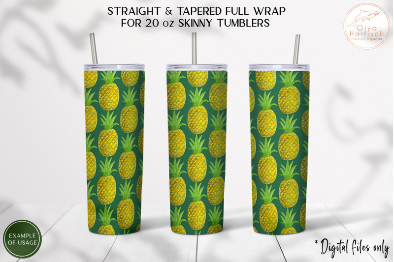 watercolor-pineapple-tumbler-sublimation-design-for-20-oz-straight-and