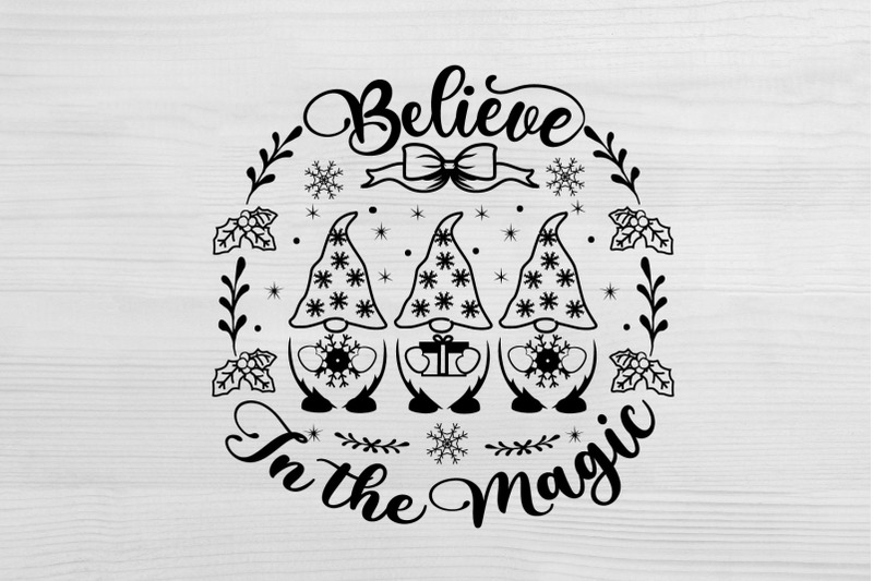 believe-in-the-magic-christmas-design-svg-christmas-ornament-svg