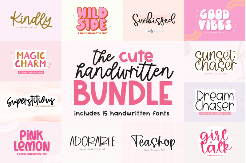 cute-handwritten-font-bundle-15-fonts-for-crafters