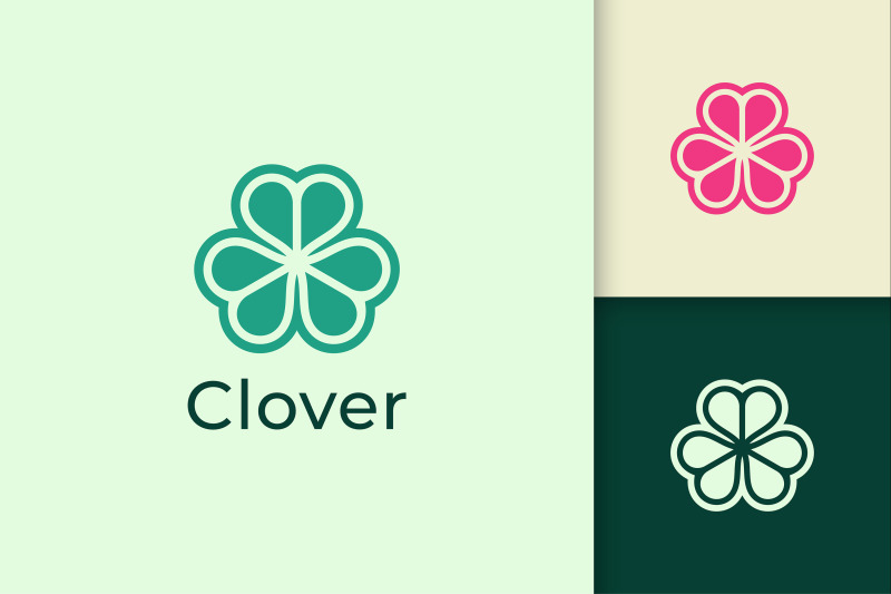 clover-leaf-logo-in-abstract-shape