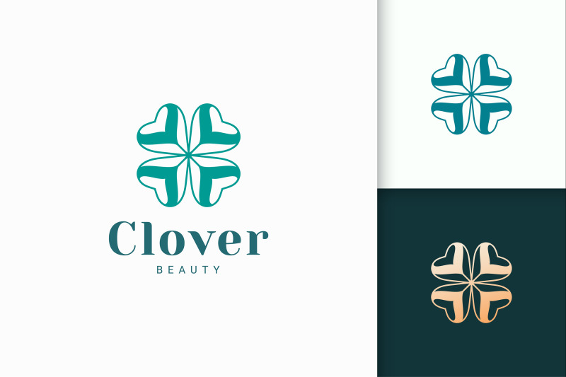 clover-logo-with-simple-love-shape