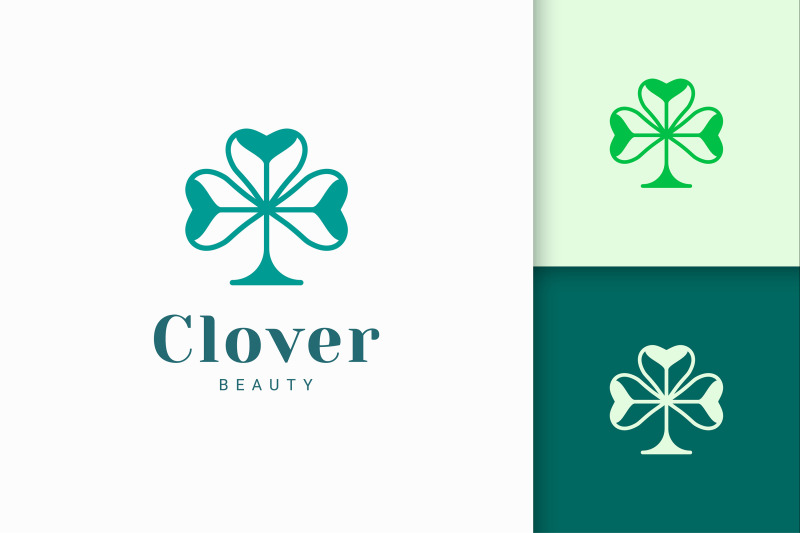 clover-logo-with-simple-love-shape