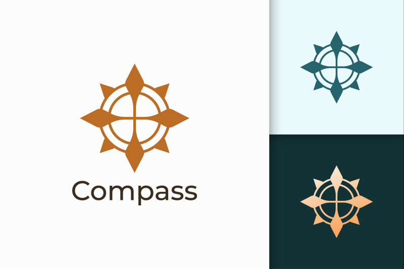 compass-logo-in-modern-and-luxury-style