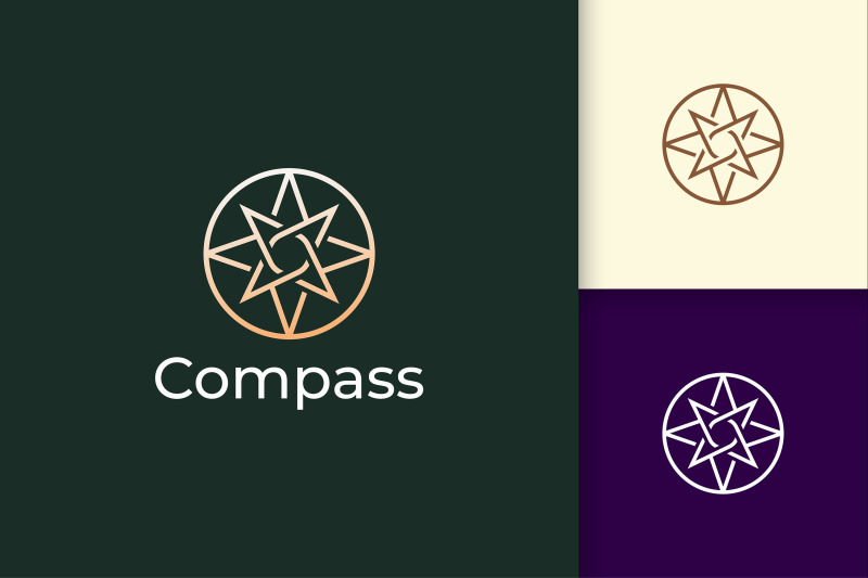 compass-logo-in-modern-and-luxury-style