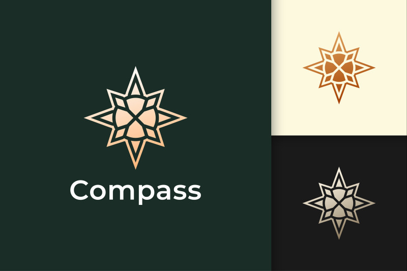 compass-logo-in-modern-and-luxury-style