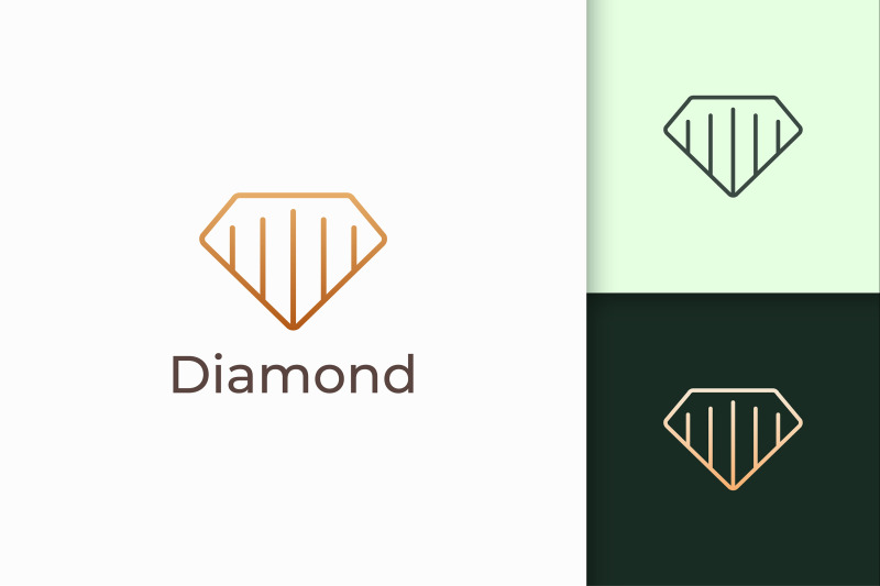 luxury-jewel-logo-in-diamond-line-shape