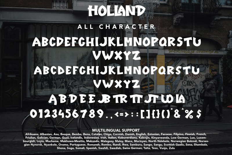 holland-unique-display-font