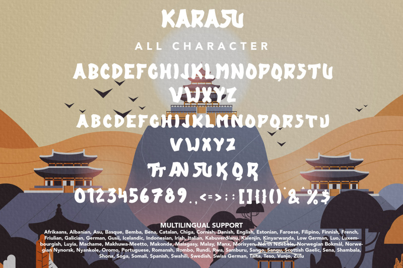karasu-japan-display-font