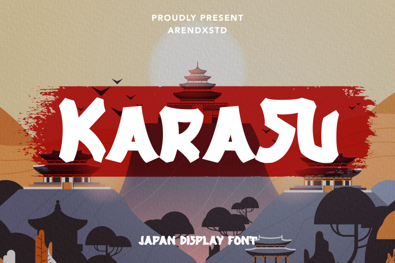 karasu-japan-display-font