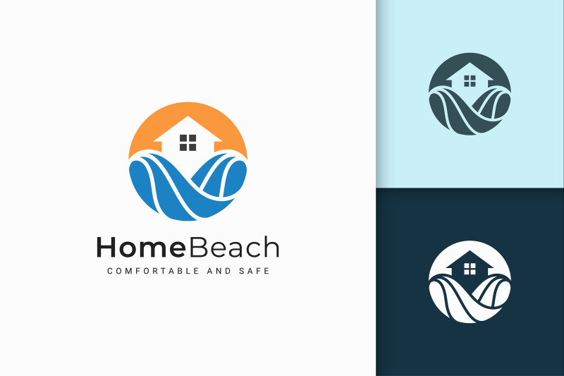 resort-or-property-logo-in-abstract-shape-for-real-estate-business