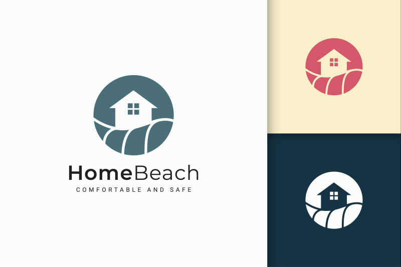 resort-or-property-logo-in-abstract-shape-for-real-estate-business