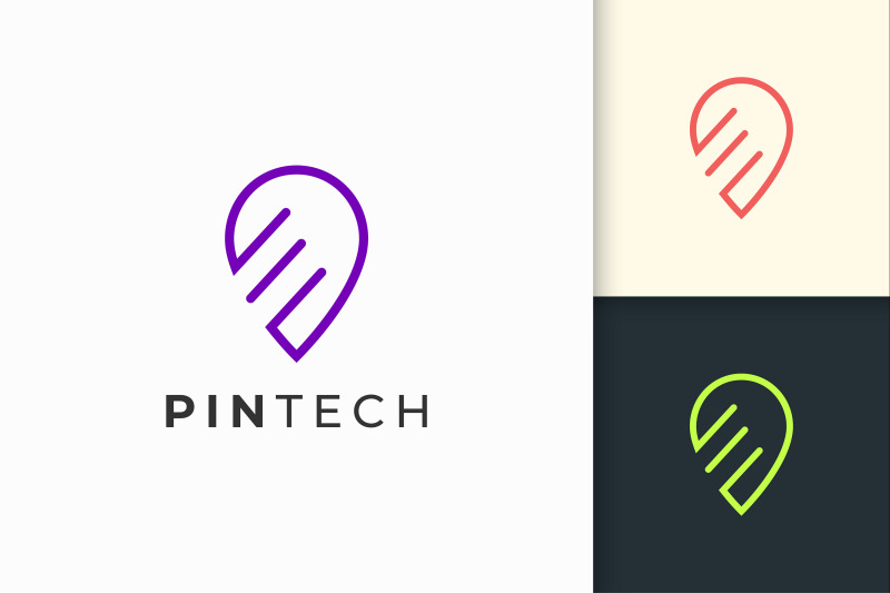 pin-or-point-logo-in-simple-line-and-modern-shape-for-tech-company